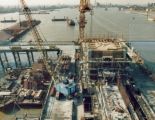 Thames Barrier (London) 1978 – Pier 6 looking up-stream.
